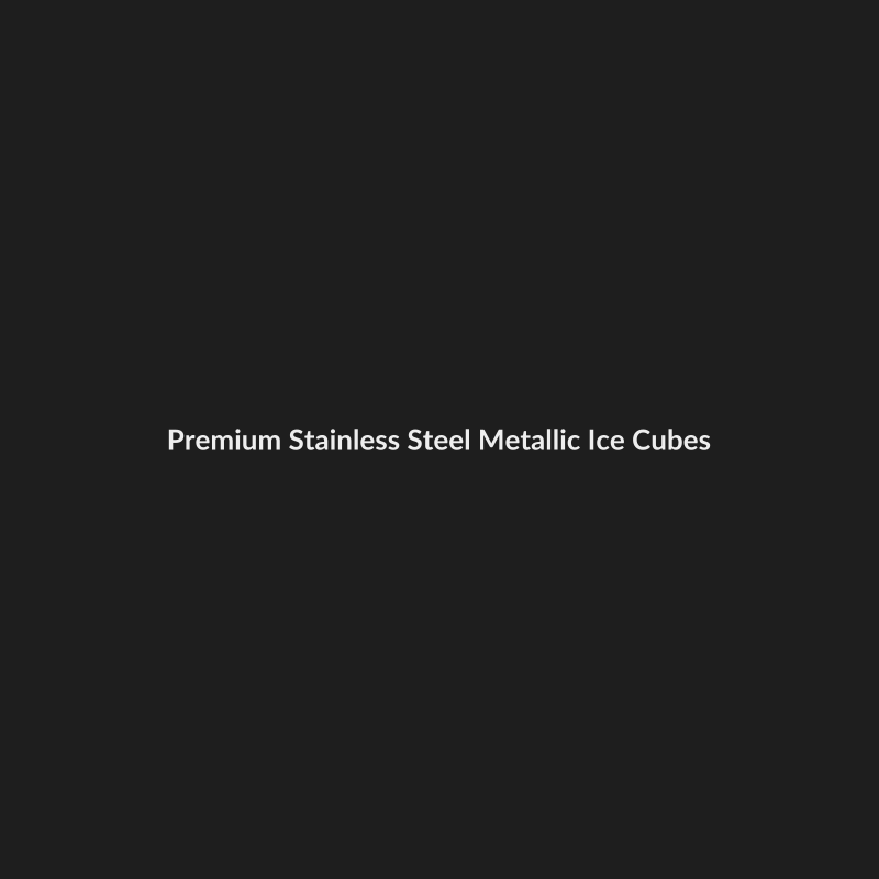 Premium Stainless Steel Metallic Ice Cubes