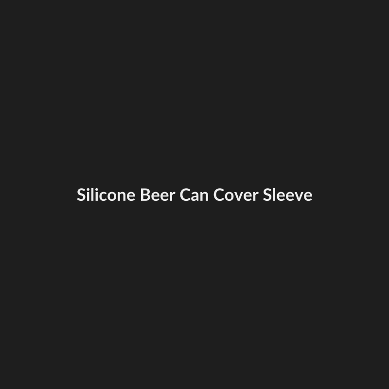 Silicone Beer Can Cover Sleeve