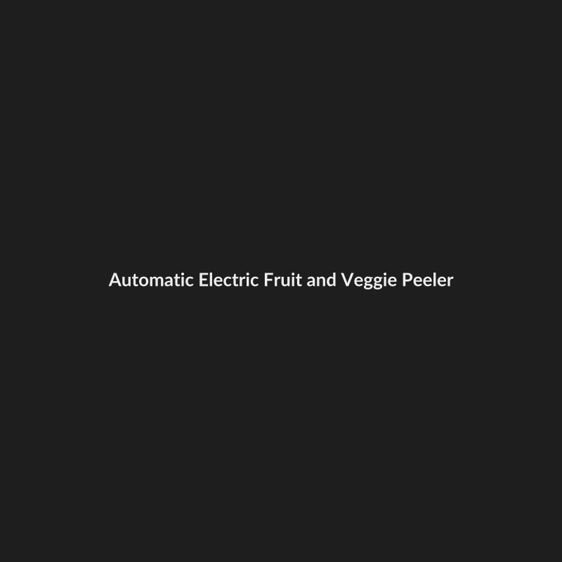 Automatic Electric Fruit and Veggie Peeler