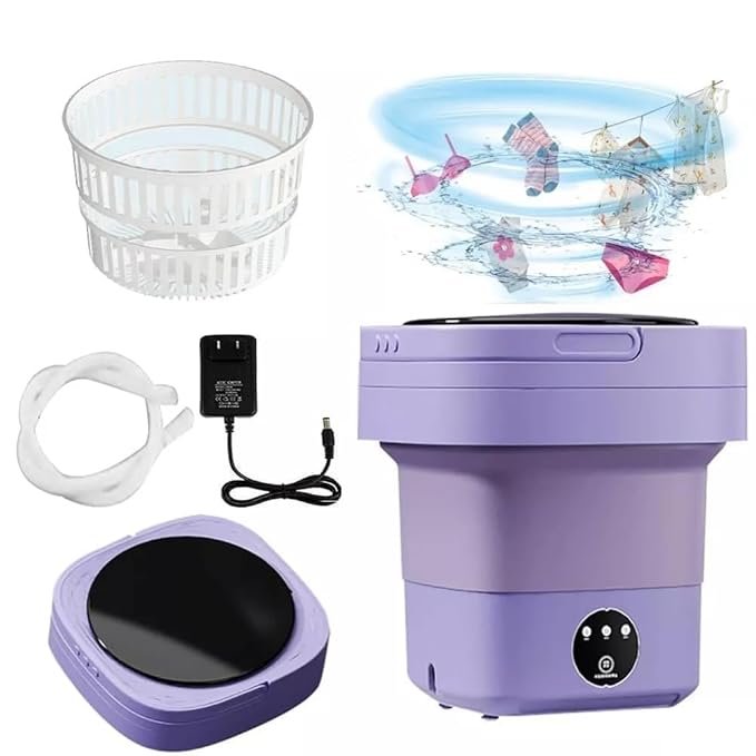 Semi Automatic Folding 9L Small Mini Washing Machine With Dryer